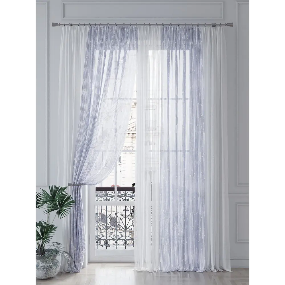 Фото 4 Тюль на шторной ленте At Home Хенквирс 150x260 см цвет белый Фото 4 Тюль на шторной ленте At Home Хенквирс 150x260 см цвет белый