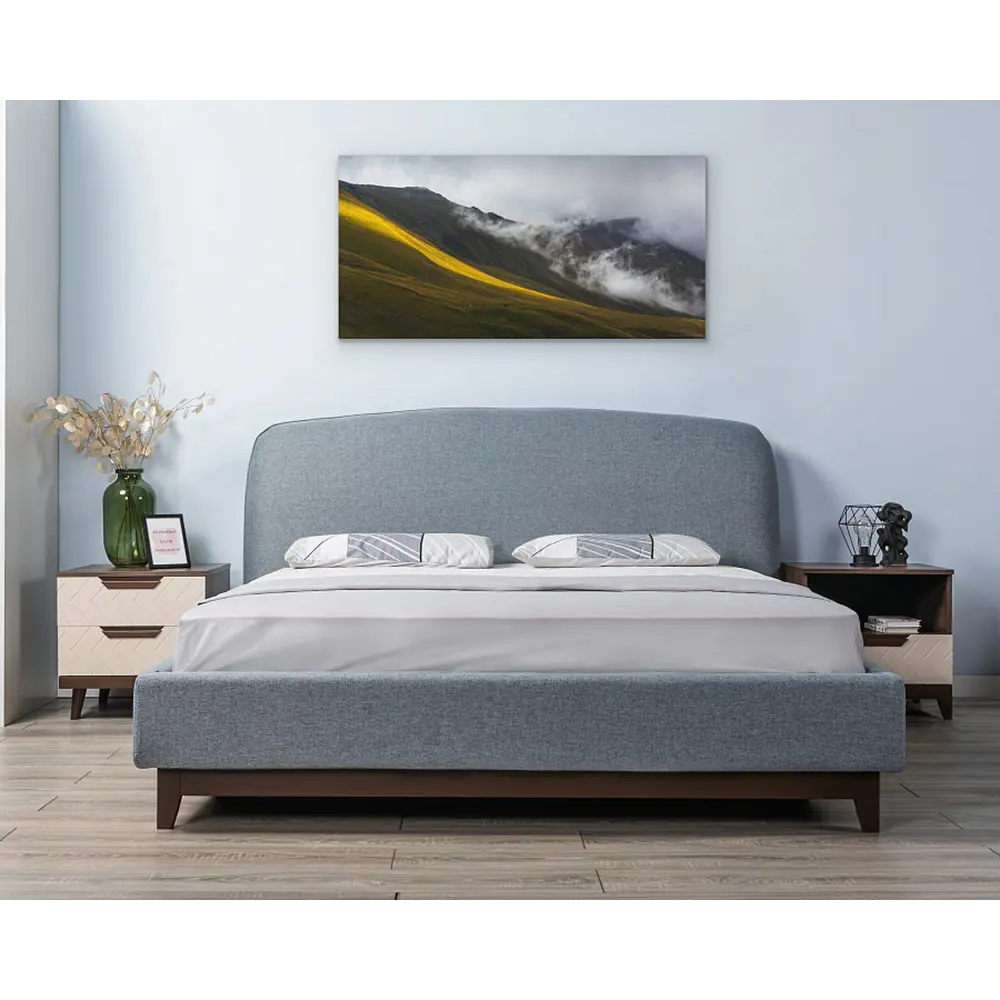 Фото 7 Кровать с подъемным механизмом R-home Кровать с ортопедическим основанием 1.6 сканди лайт грей 160x200 см Бук цвет серый Фото 7 Кровать с подъемным механизмом R-home Кровать с ортопедическим основанием 1.6 сканди лайт грей 160x200 см Бук цвет серый