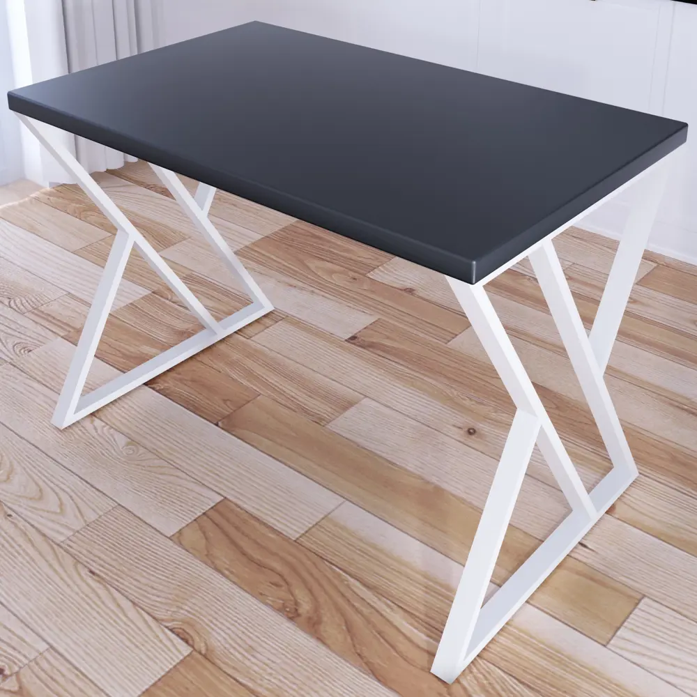 Фото 2 Кухонный стол прямоугольный Solarius Loft 703-10033 110x75x60 см дерево цвет антрацит Фото 2 Кухонный стол прямоугольный Solarius Loft 703-10033 110x75x60 см дерево цвет антрацит