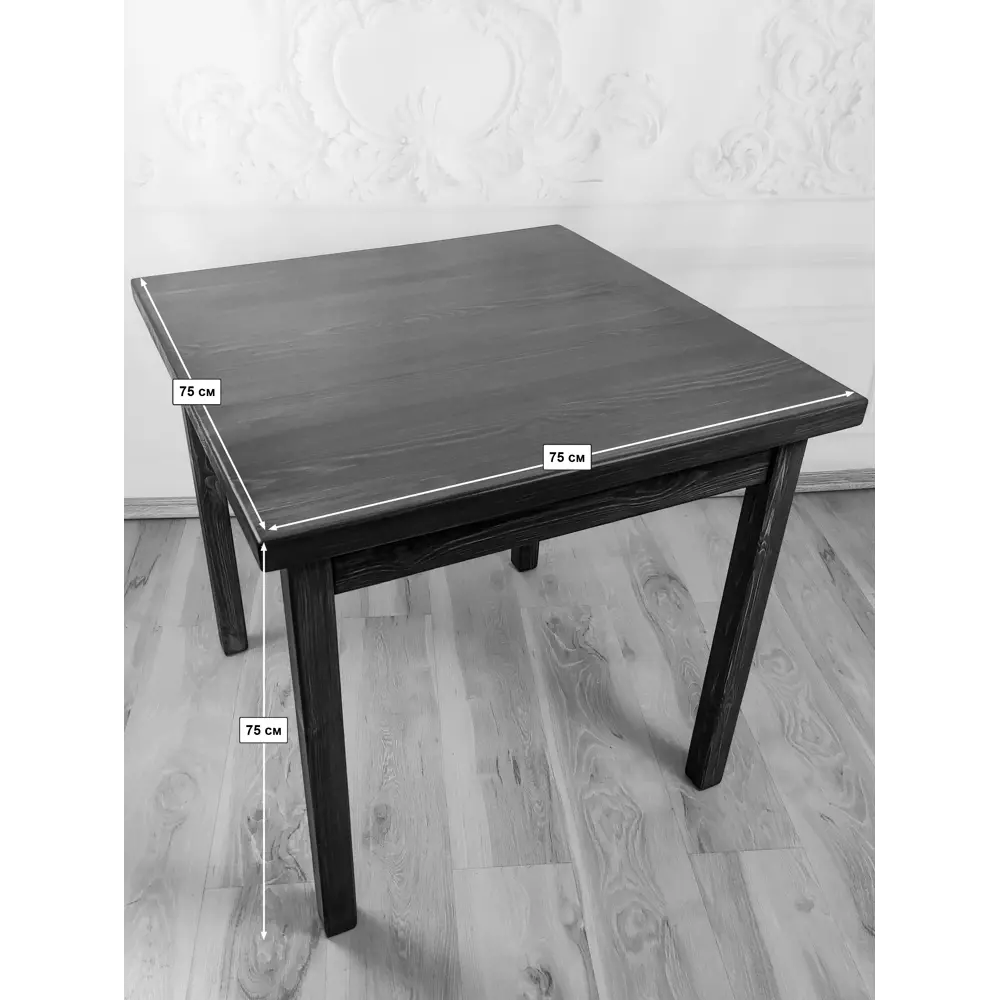 Фото 3 Кухонный стол квадратный Solarius 600-10215 75x75x75 см дерево цвет венге Фото 3 Кухонный стол квадратный Solarius 600-10215 75x75x75 см дерево цвет венге
