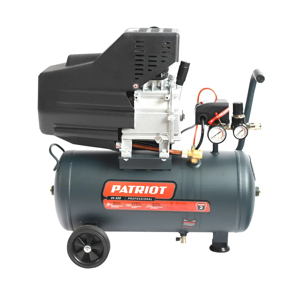 Фото 2 Компрессор поршневой масляный Patriot Professional 24-320 НСК, 24 л, 320 л/мин Фото 2 Компрессор поршневой масляный Patriot Professional 24-320 НСК, 24 л, 320 л/мин