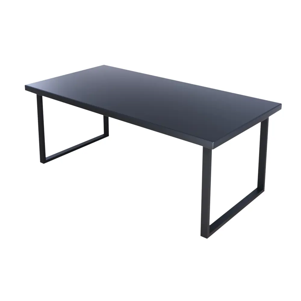 Фото Журнальный столик прямоугольный Solarius Loft 70x140x50 см антрацит с черными ножками Фото Журнальный столик прямоугольный Solarius Loft 70x140x50 см антрацит с черными ножками