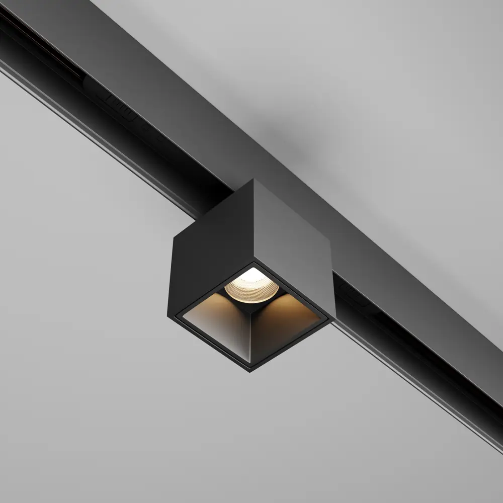 Фото 3 Трековый светильник спот светодиодный Maytoni Tr133-2-7w3k-b 7 Вт 3 м² цвет черный Фото 3 Трековый светильник спот светодиодный Maytoni Tr133-2-7w3k-b 7 Вт 3 м² цвет черный