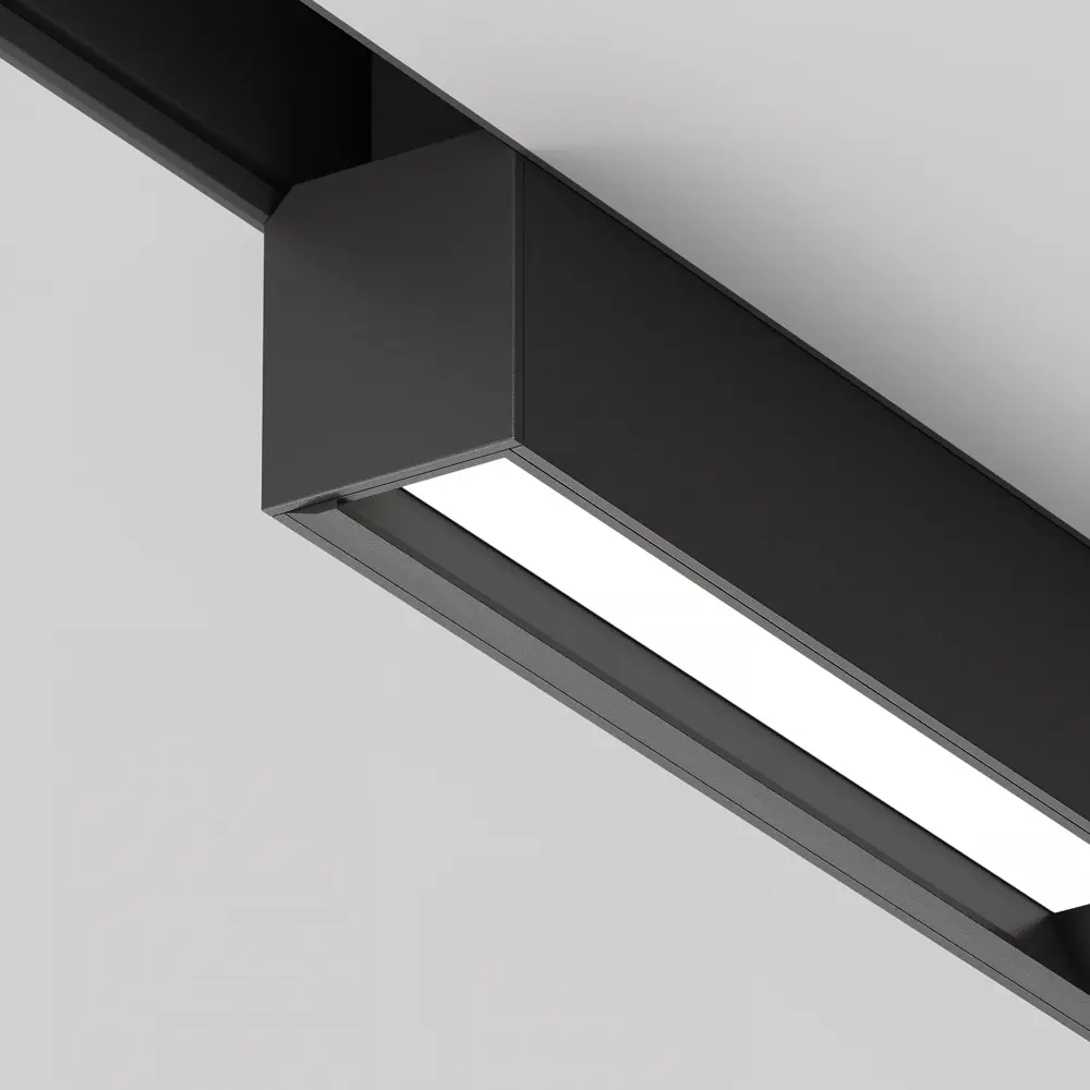 Фото 2 Трековый светильник линейный светодиодный Maytoni Tr106-2-18w3k-b 18 Вт 8 м² цвет черный Фото 2 Трековый светильник линейный светодиодный Maytoni Tr106-2-18w3k-b 18 Вт 8 м² цвет черный