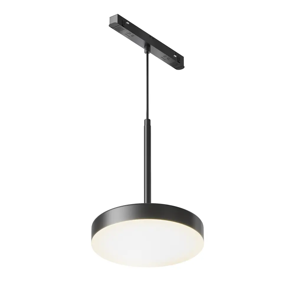 Фото Трековый светильник подвесной светодиодный Maytoni Tr123-4-15w-ds-b 15 Вт 6 м² цвет черный