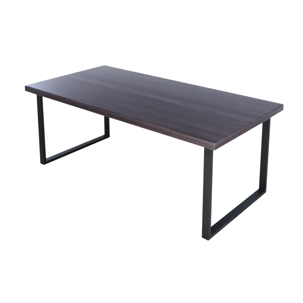 Фото Журнальный столик прямоугольный Solarius Loft 70x140x50 см венге с черными ножками