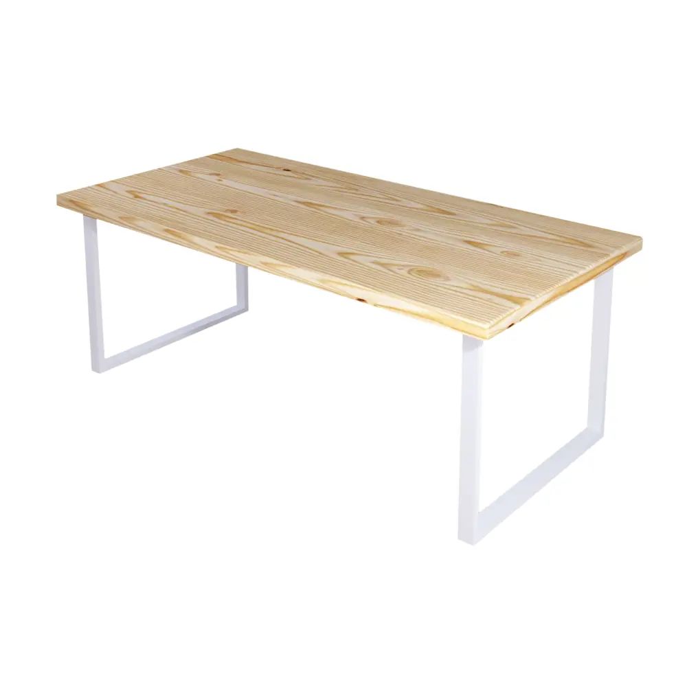 Фото Журнальный столик прямоугольный Solarius Loft 80x130x50 см без покрытия коричневый с черными ножками Фото Журнальный столик прямоугольный Solarius Loft 80x130x50 см без покрытия коричневый с черными ножками