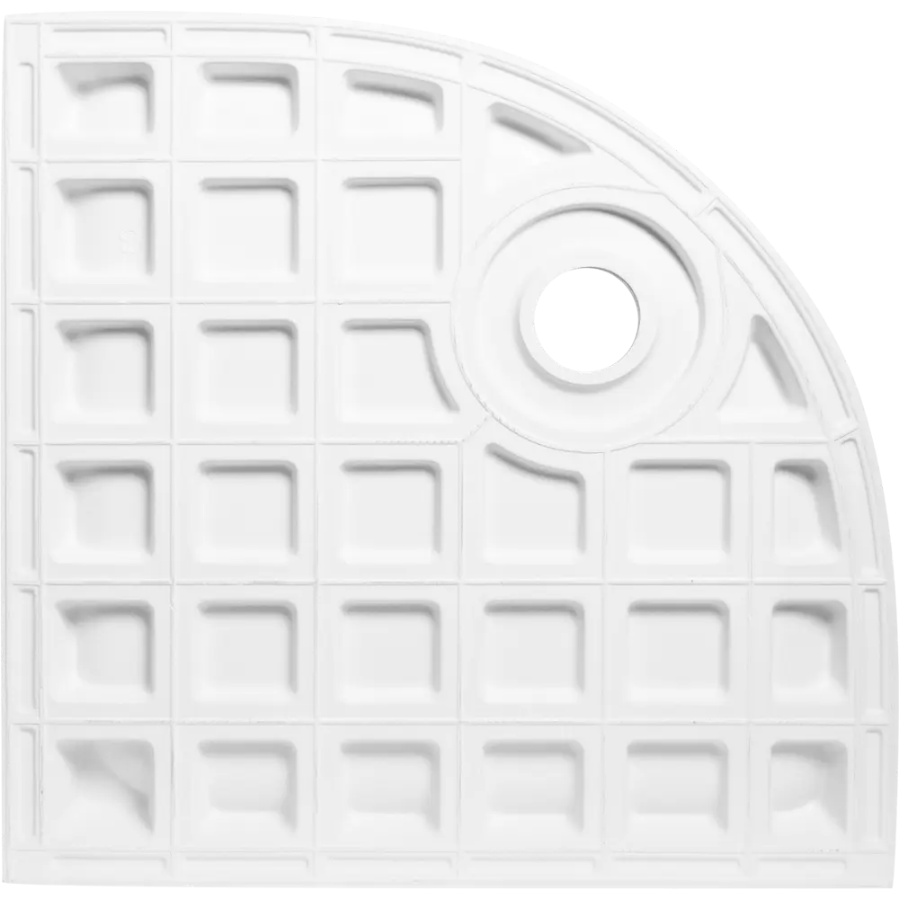 Фото 4 Душевой поддон Vidima Fresh W833461 керамический 80x80 см 1/4 круга Фото 4 Душевой поддон Vidima Fresh W833461 керамический 80x80 см 1/4 круга