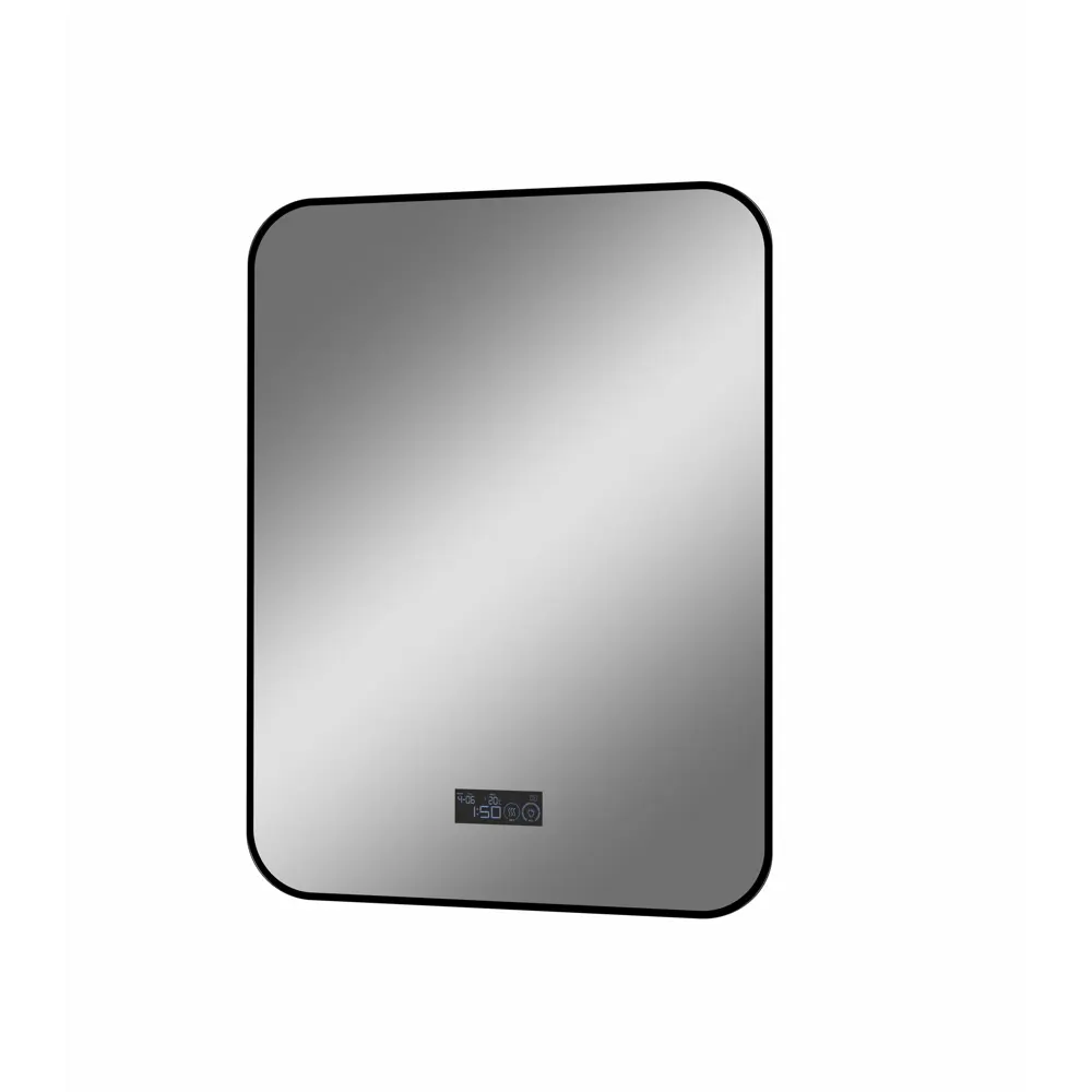 Фото 6 Зеркало для ванной Drive 60x80 см с подсветкой черный кант