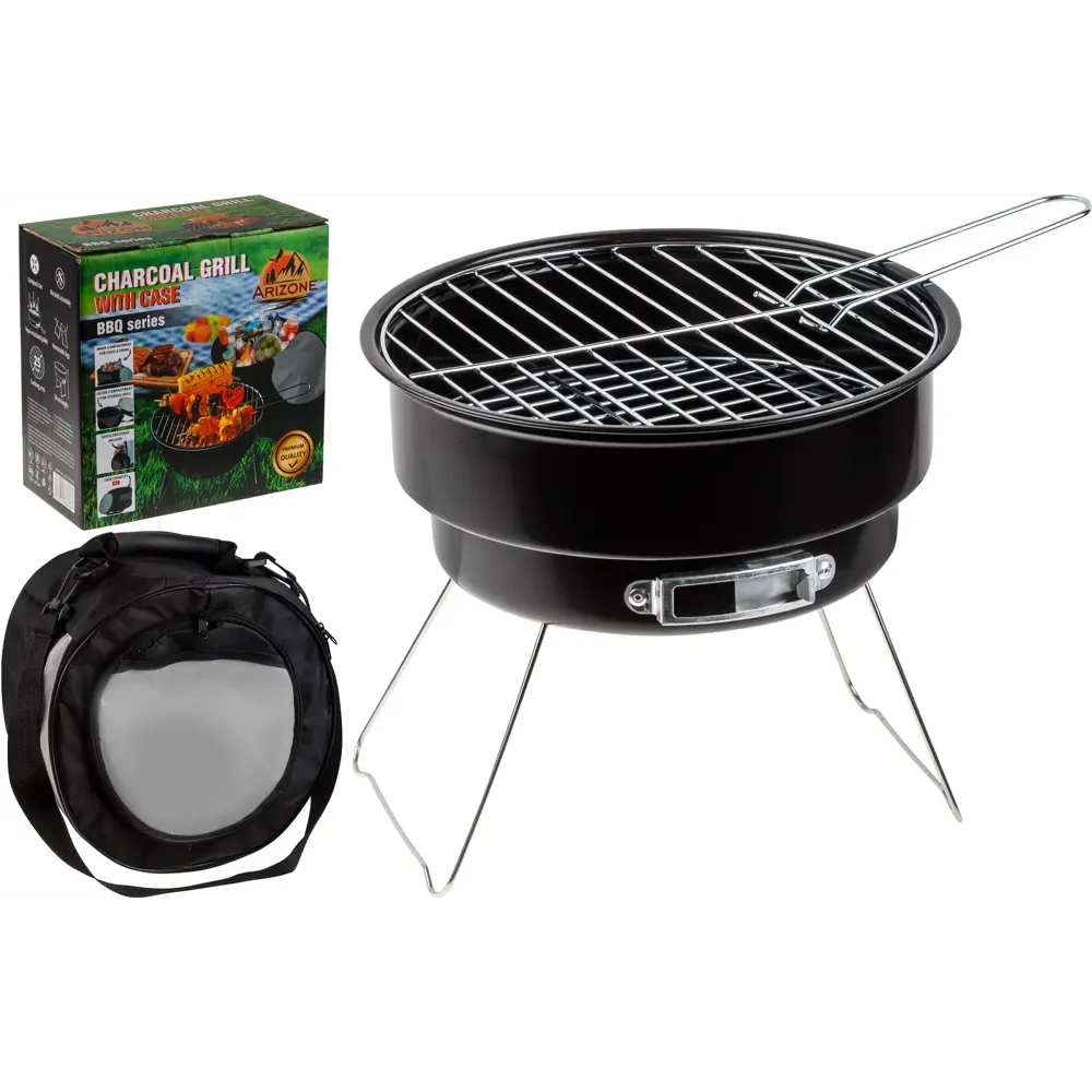 Фото Гриль угольный Arizone Bbq 26.5x26.5x24 см Фото Гриль угольный Arizone Bbq 26.5x26.5x24 см