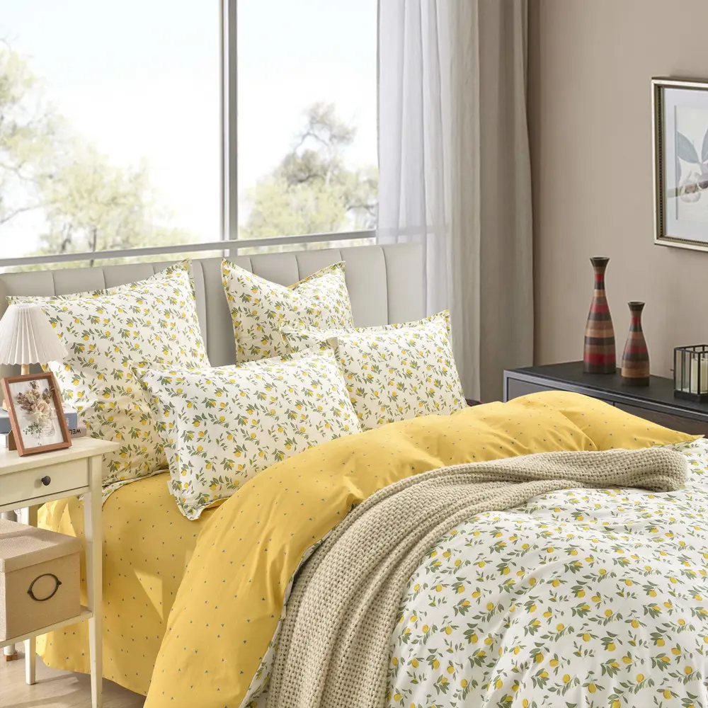 Фото 3 Комплект постельного белья Sofi de marko Толедо 1.5-спальный сатин желтый Фото 3 Комплект постельного белья Sofi de marko Толедо 1.5-спальный сатин желтый