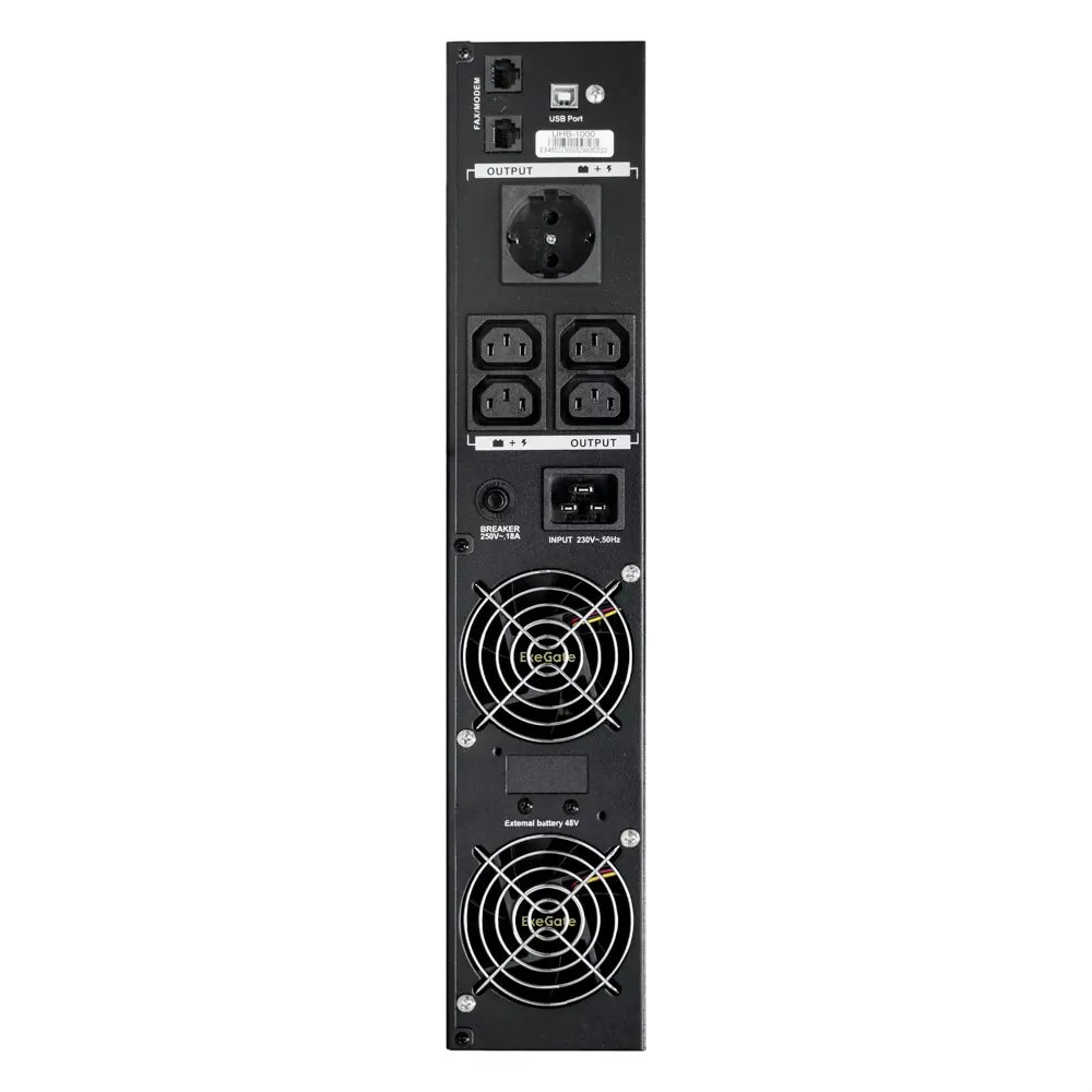 Фото 3 Источник бесперебойного питания Exegate SinePower UHB-1000.LCD.AVR.1SH.4C13.RJ.USB.2U 1000 ВА 1000 Вт Фото 3 Источник бесперебойного питания Exegate SinePower UHB-1000.LCD.AVR.1SH.4C13.RJ.USB.2U 1000 ВА 1000 Вт