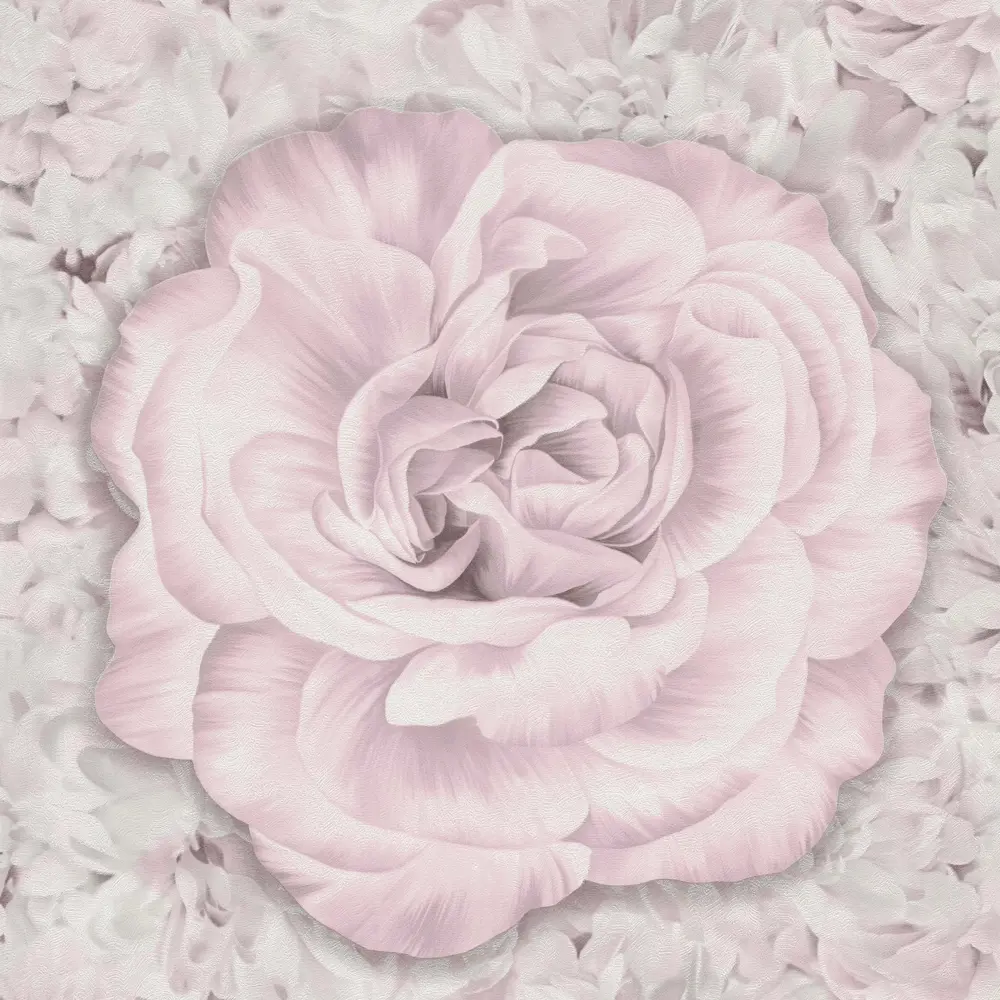 Фото Обои бумажные Московская Обойная Фабрика Malex Design серо-розовые 0.53 м 6284-5