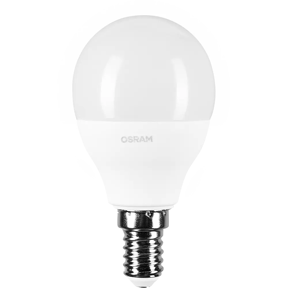 Фото 2 Лампа светодиодная Osram Шар E14 6.5 Вт 550 Лм свет тёплый белый Фото 2 Лампа светодиодная Osram Шар E14 6.5 Вт 550 Лм свет тёплый белый