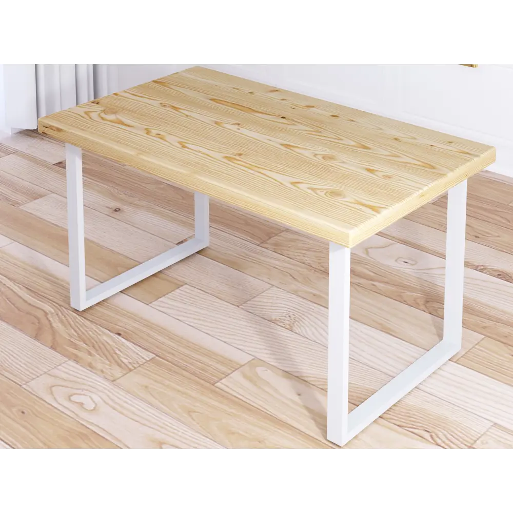Фото 2 Журнальный столик прямоугольный Solarius Loft 70x100x50 см лакированный коричневый с белыми ножками Фото 2 Журнальный столик прямоугольный Solarius Loft 70x100x50 см лакированный коричневый с белыми ножками