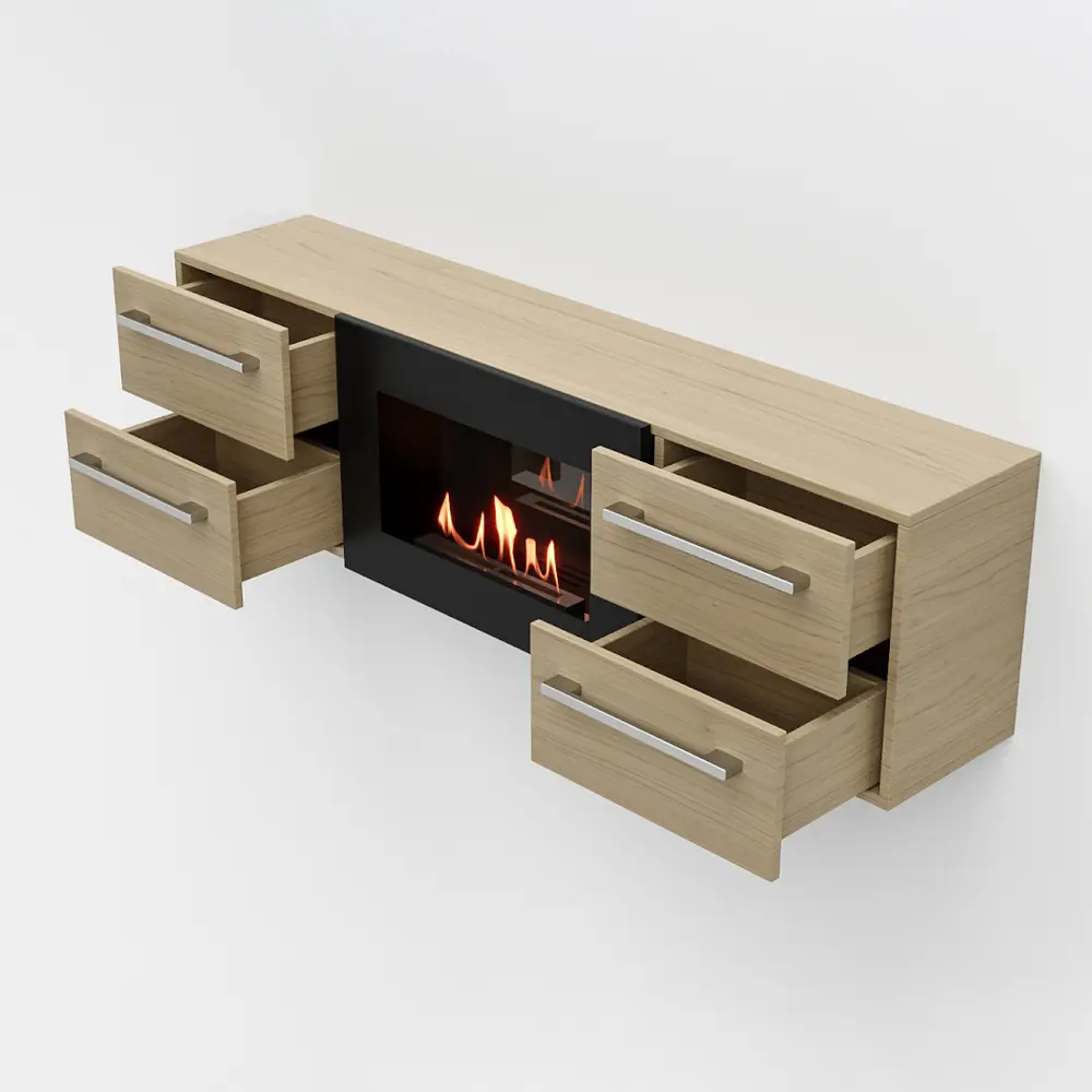Фото 10 Тумба под телевизор настенная Lux fire ТС-600СД 140x40x28.6 см ЛДСП цвет светлый дуб Фото 10 Тумба под телевизор настенная Lux fire ТС-600СД 140x40x28.6 см ЛДСП цвет светлый дуб