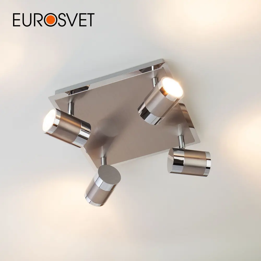 Фото Светильник настенно-потолочный Eurosvet Prime 20058/4 перламутровый сатин цвет белый