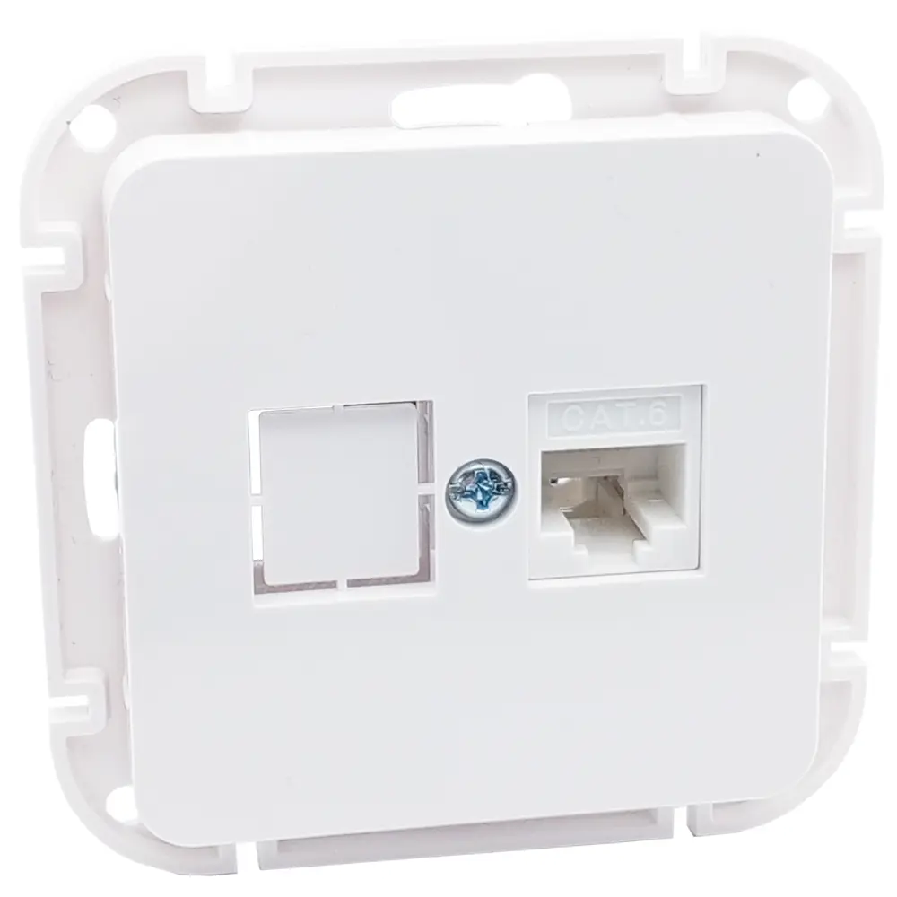 Фото Розетка компьютерная встраиваемая Bylectrica Аструм РК18-6511 RJ45 Cat 5е цвет белый Фото Розетка компьютерная встраиваемая Bylectrica Аструм РК18-6511 RJ45 Cat 5е цвет белый