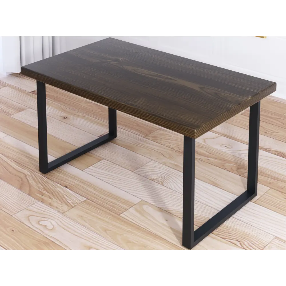 Фото 2 Журнальный столик прямоугольный Solarius Loft 60x100x50 см коричневый с черными ножками Фото 2 Журнальный столик прямоугольный Solarius Loft 60x100x50 см коричневый с черными ножками