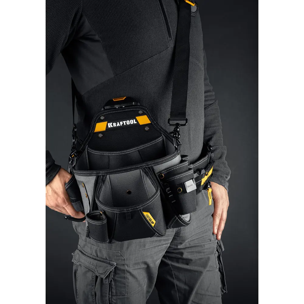Фото 6 Сумка поясная для инструментов Kraftool KPB-20 500x420x250 мм, полиэстер Фото 6 Сумка поясная для инструментов Kraftool KPB-20 500x420x250 мм, полиэстер