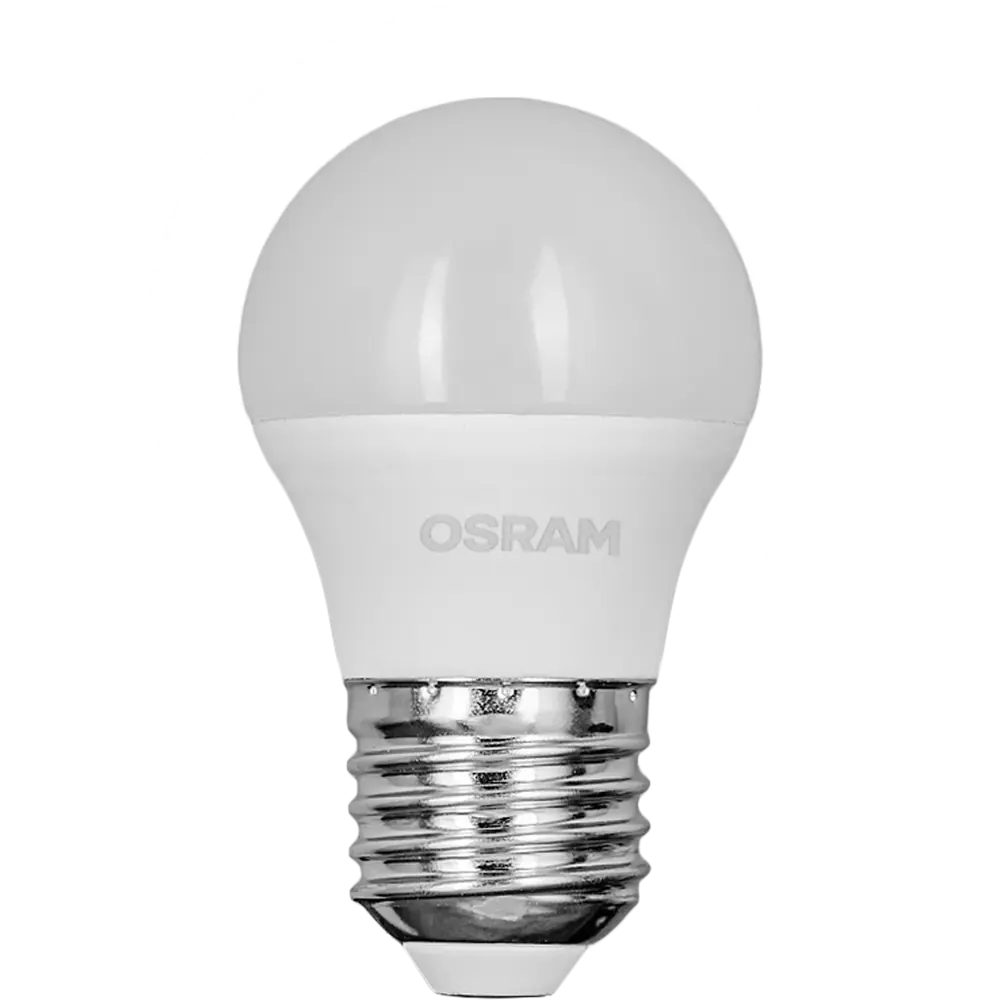 Фото 2 Лампа светодиодная Osram шар 5Вт 470Лм E27 холодный белый свет Фото 2 Лампа светодиодная Osram шар 5Вт 470Лм E27 холодный белый свет