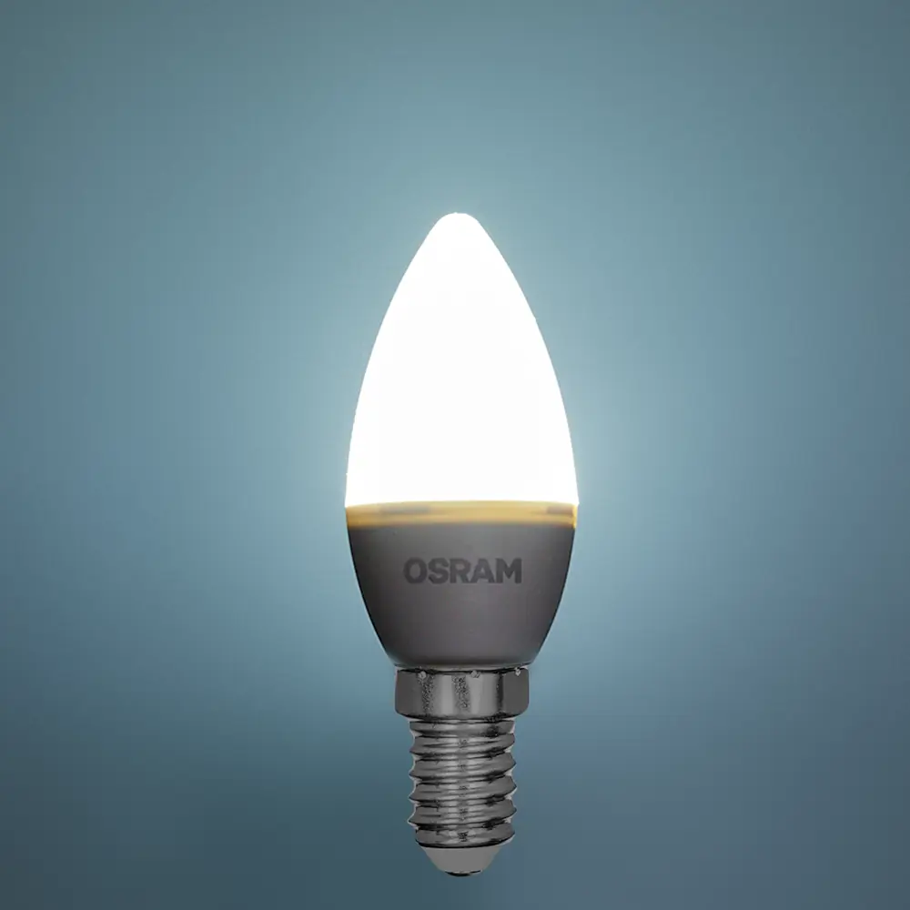 Фото 3 Лампа светодиодная Osram свеча 7Вт 600Лм E14 холодный белый свет Фото 3 Лампа светодиодная Osram свеча 7Вт 600Лм E14 холодный белый свет