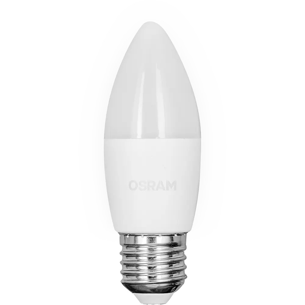 Фото 2 Лампа светодиодная Osram свеча 5Вт 470Лм E27 холодный белый свет Фото 2 Лампа светодиодная Osram свеча 5Вт 470Лм E27 холодный белый свет