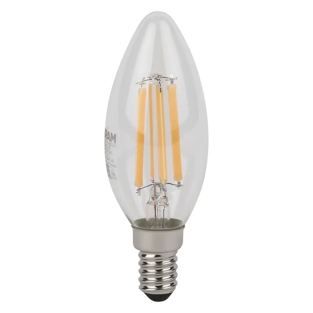 Фото 2 Лампа светодиодная Osram B E14 220/240 В 6 Вт свеча 806 лм холодный белый свет