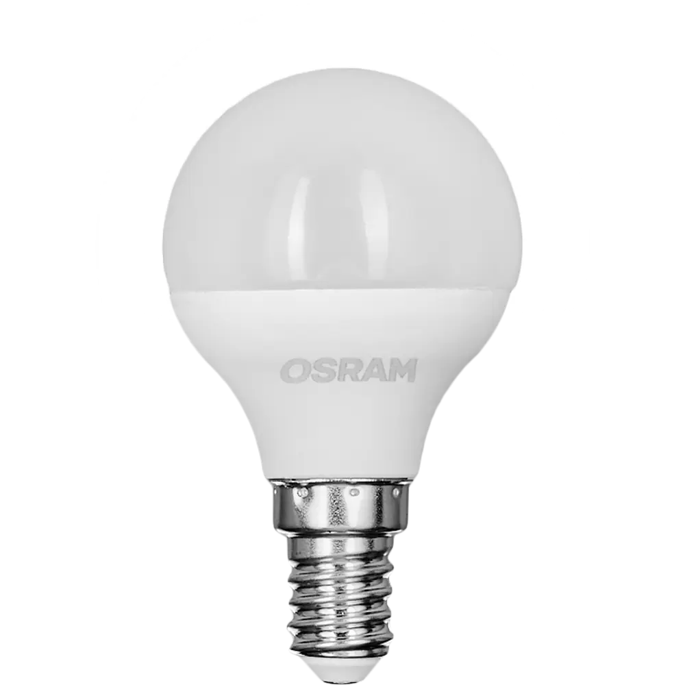 Фото 2 Лампа светодиодная Osram шар 5Вт 470Лм E14 холодный белый свет Фото 2 Лампа светодиодная Osram шар 5Вт 470Лм E14 холодный белый свет