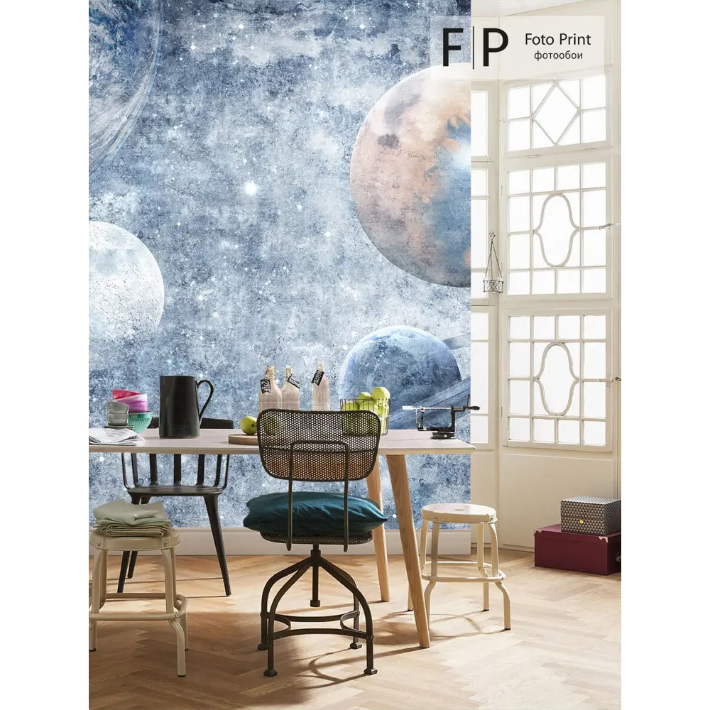 Фото 3 Фотообои флизелиновые Foto print Планеты во Льду 250x270 см 14-007-А-2.5-2.7 Фото 3 Фотообои флизелиновые Foto print Планеты во Льду 250x270 см 14-007-А-2.5-2.7