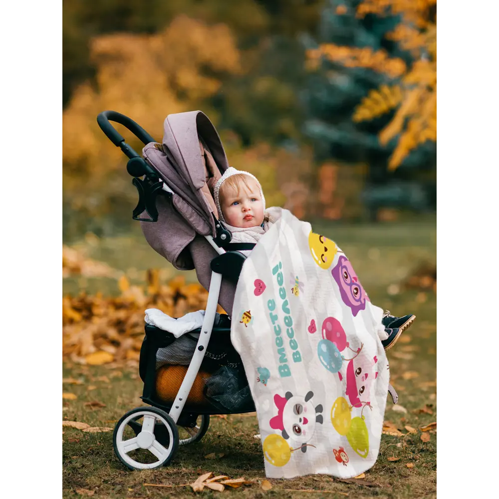 Фото 4 Плед Priority Малышарики 150x200 см полиэстер цвет розовый/голубой/желтый Фото 4 Плед Priority Малышарики 150x200 см полиэстер цвет розовый/голубой/желтый