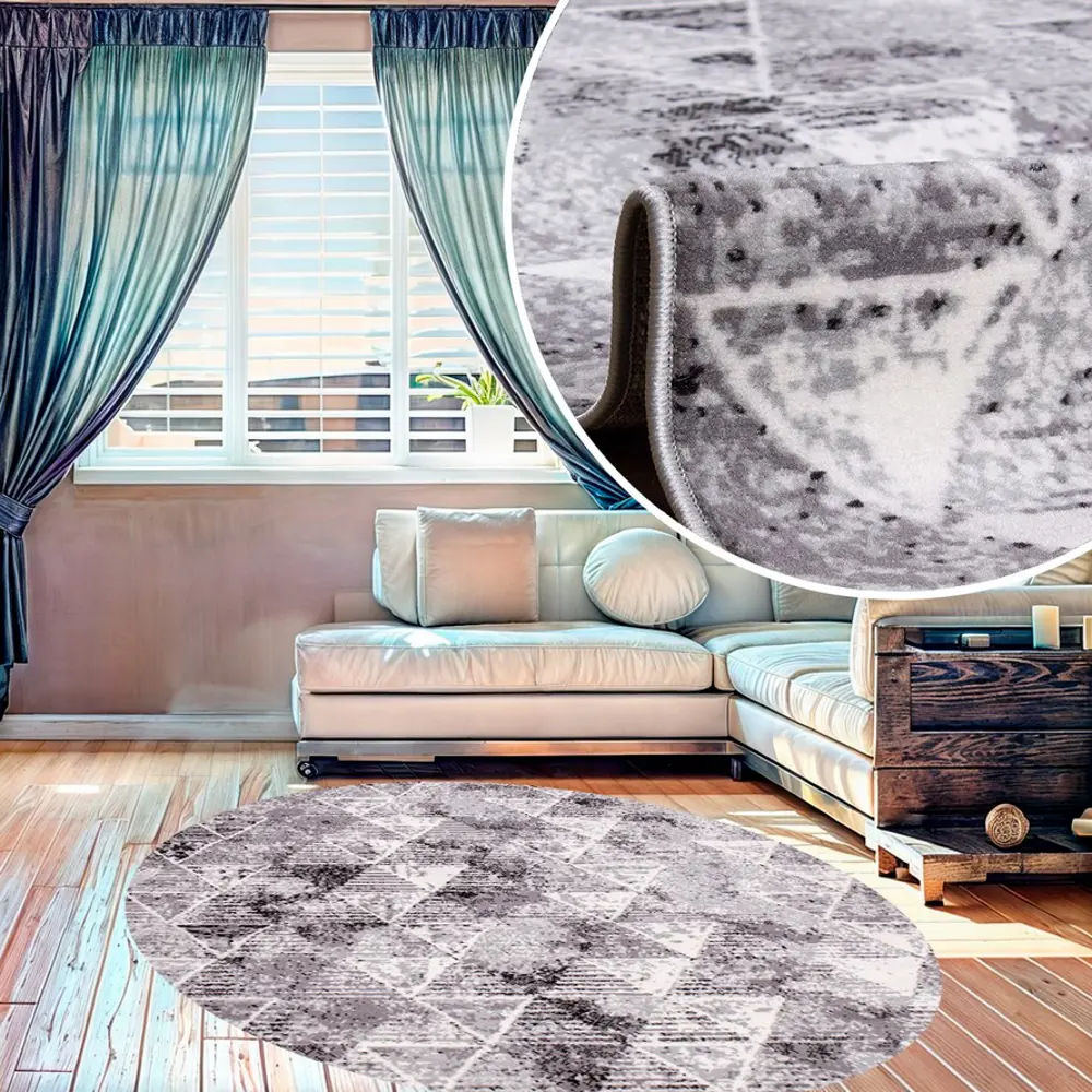 Фото Ковер Белка Сегура Лайла Де Люкс (15750_10744) Круг Ø 110 см