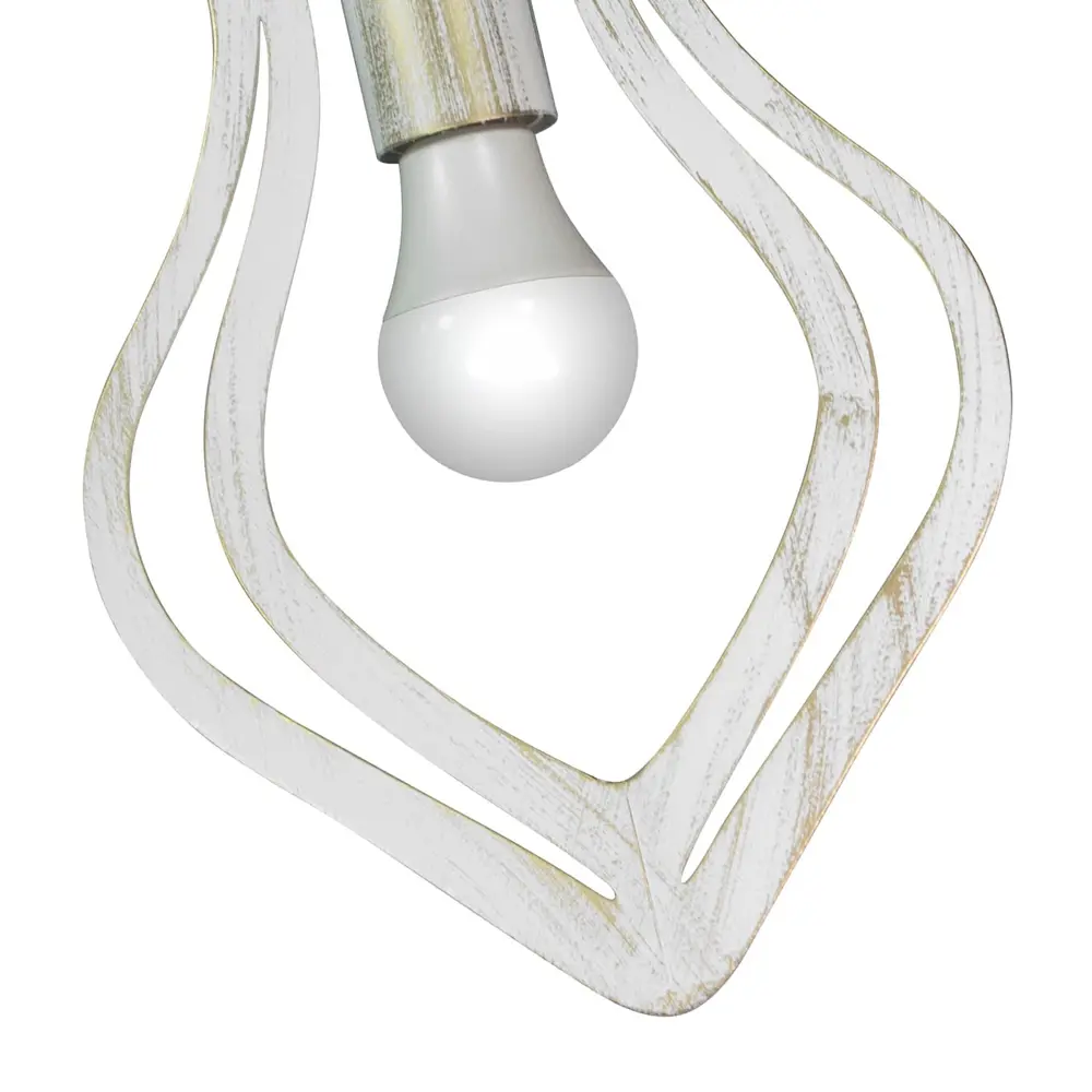 Фото 3 Люстра подвесная Петрасвет S1231-1 1 лампа 8 м² цвет белый