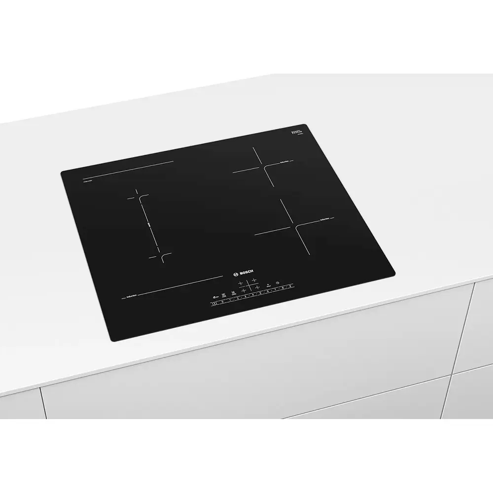 Фото 4 Индукционная варочная панель Bosch HMI40IC 59.2 см 4 конфорки цвет черный Фото 4 Индукционная варочная панель Bosch HMI40IC 59.2 см 4 конфорки цвет черный