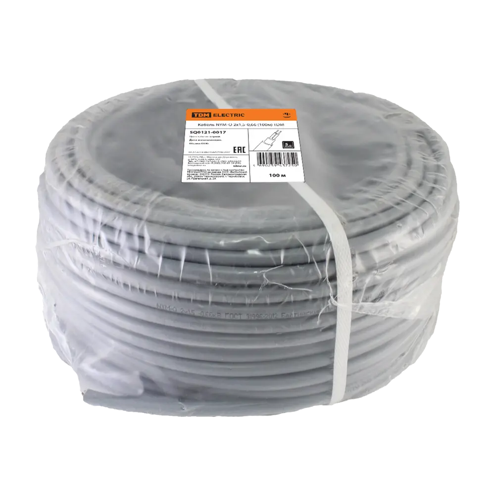 Фото 2 Кабель Tdm Electric NYM 3x2.5 50 м ГОСТ цвет серый Фото 2 Кабель Tdm Electric NYM 3x2.5 50 м ГОСТ цвет серый