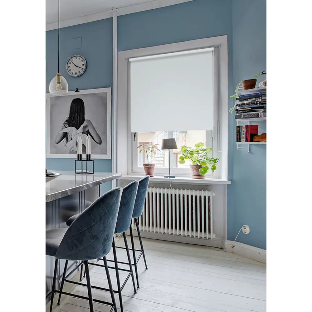 Фото 3 Рулонная штора Эскар Blackout Lux 52x170 см цвет белый Фото 3 Рулонная штора Эскар Blackout Lux 52x170 см цвет белый