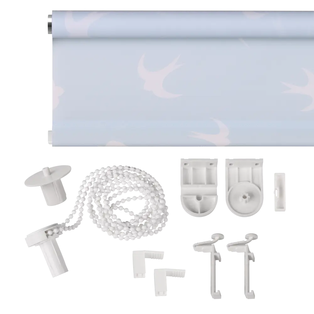 Фото 4 Рулонная штора Prakto Print 50x160 см цвет голубой