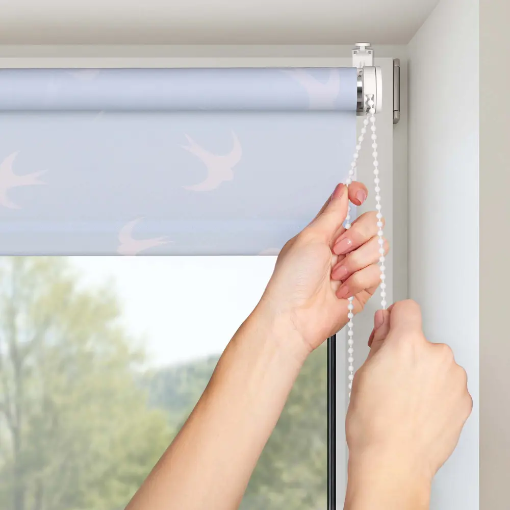 Фото 2 Рулонная штора Prakto Print 60x160 см цвет голубой