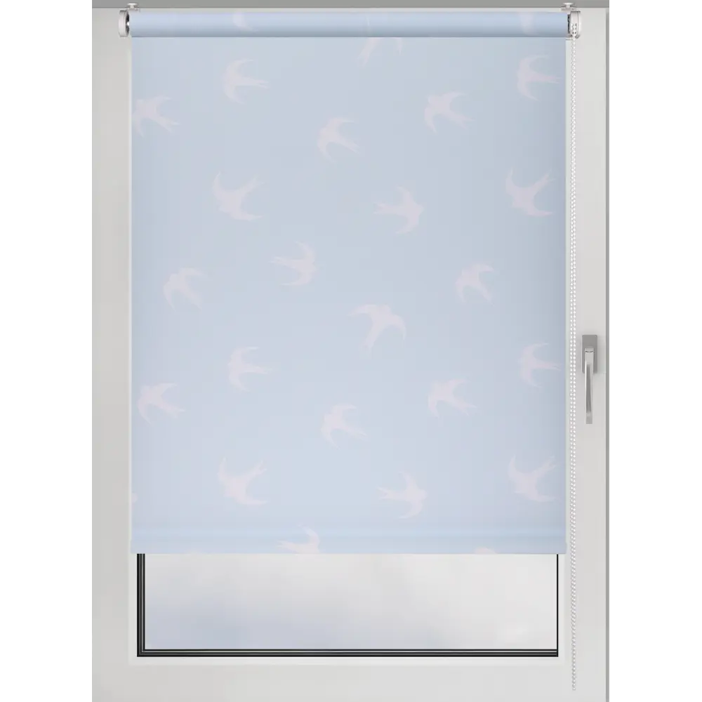 Фото Рулонная штора Prakto Print 90x160 см цвет голубой Фото Рулонная штора Prakto Print 90x160 см цвет голубой