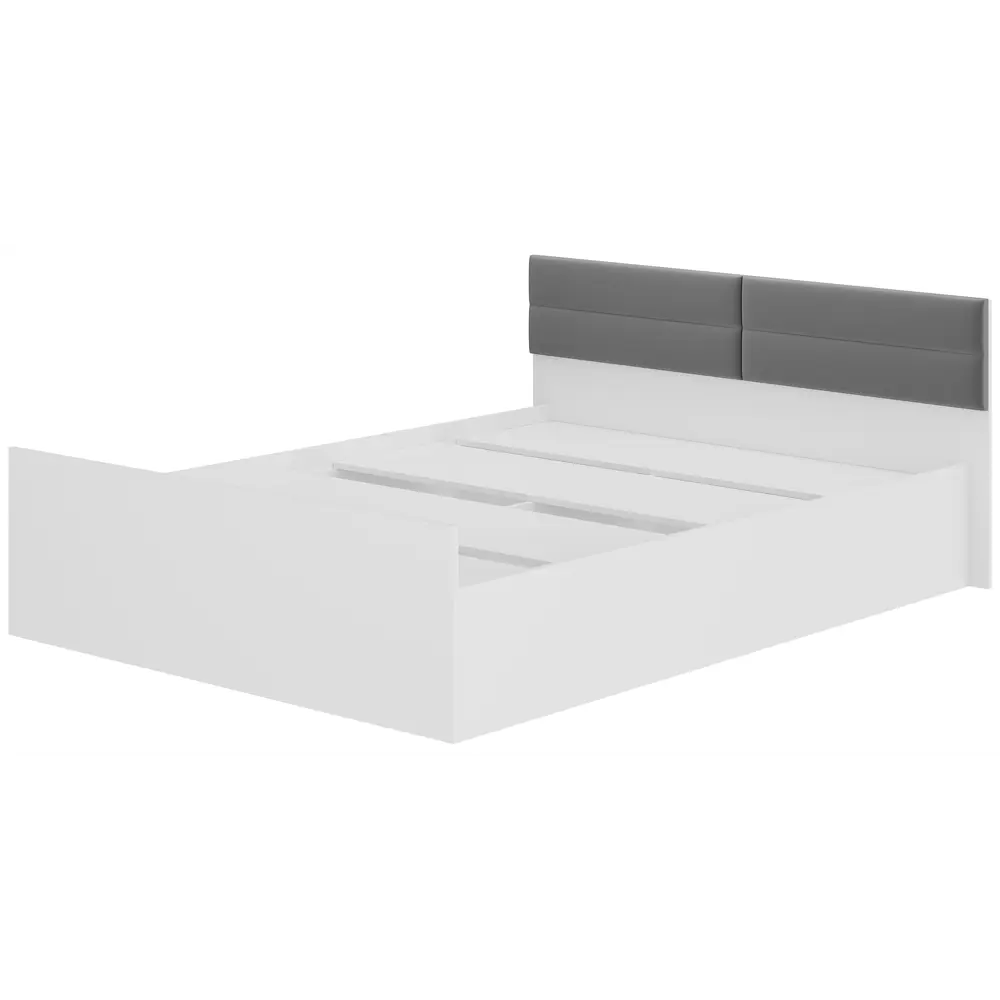 Фото 2 Кровать Мебелони Фьюжн 150x79x206 см лдсп цвет белый