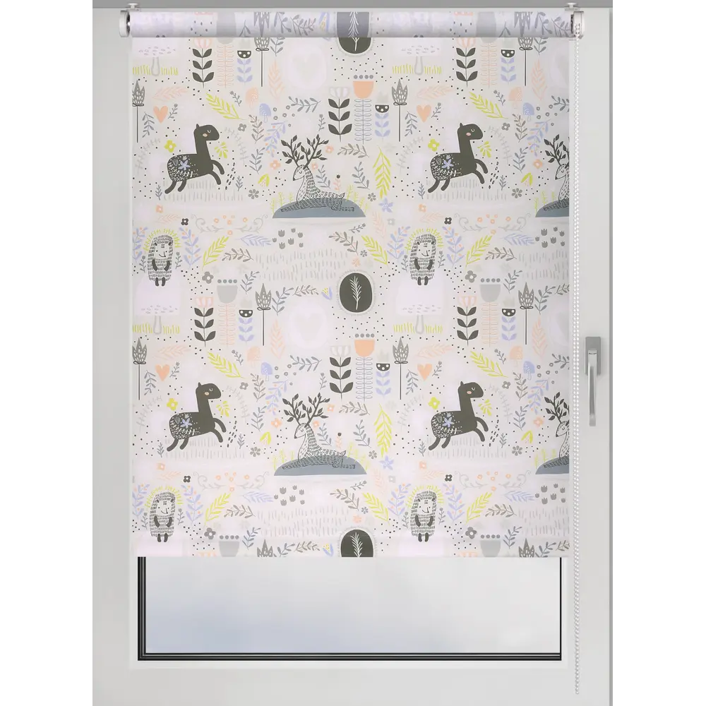 Фото Рулонная штора Prakto Print 60x160 см цвет серый