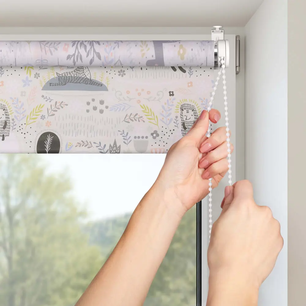 Фото 2 Рулонная штора Prakto Print 120x175 см цвет серый