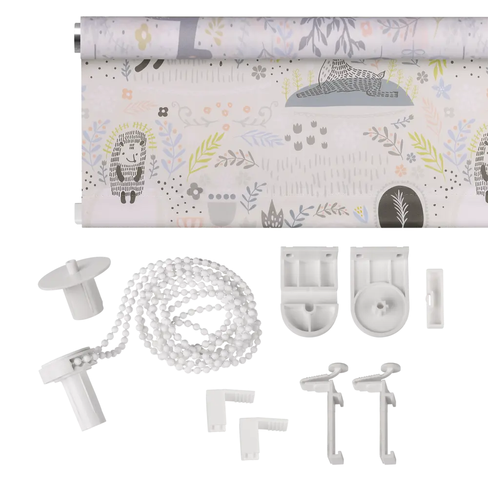 Фото 4 Рулонная штора Prakto Print 120x175 см цвет серый