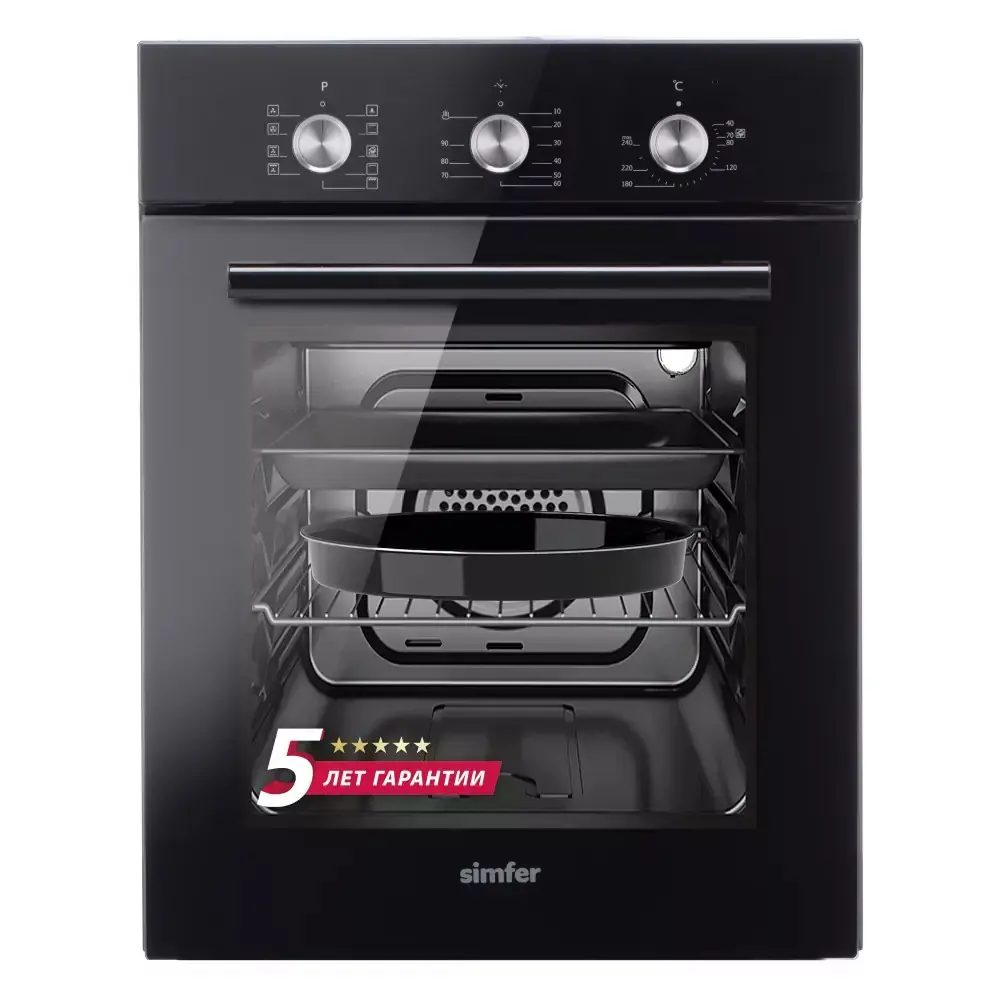 Фото Электрический духовой шкаф Simfer B4eb19070 45x59.5x56 см цвет черный Фото Электрический духовой шкаф Simfer B4eb19070 45x59.5x56 см цвет черный