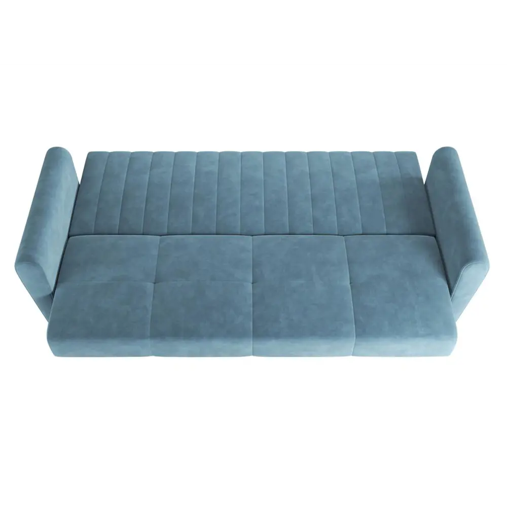 Фото 4 Диван Сильва Синди 219x100.5x99.5 см ЛДСП дерево цвет синий