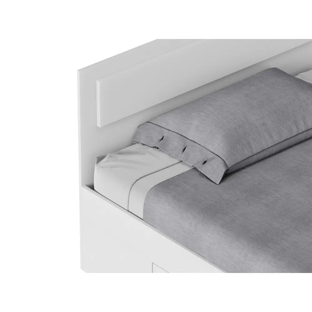 Фото 3 Кровать Правила мебели София 164x85x203.2 см ЛДСП цвет белый Фото 3 Кровать Правила мебели София 164x85x203.2 см ЛДСП цвет белый
