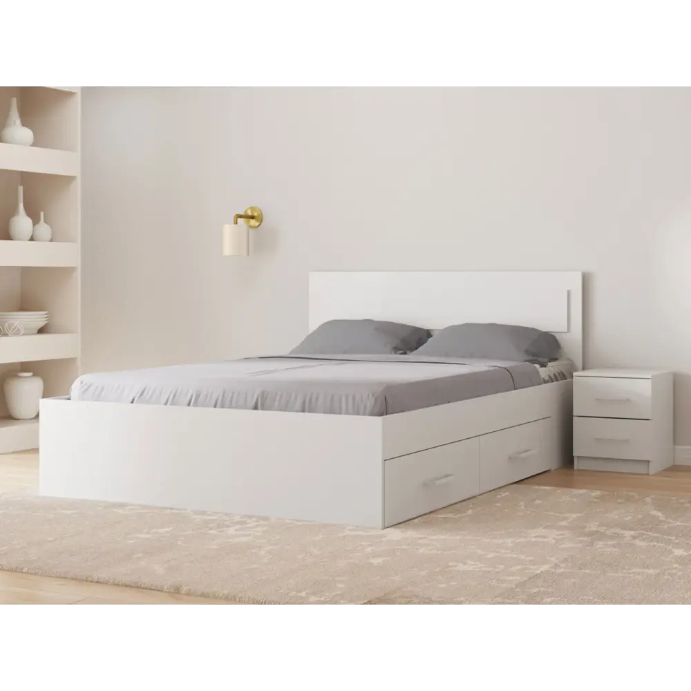 Фото 7 Кровать Правила мебели София 164x85x203.2 см ЛДСП цвет белый Фото 7 Кровать Правила мебели София 164x85x203.2 см ЛДСП цвет белый