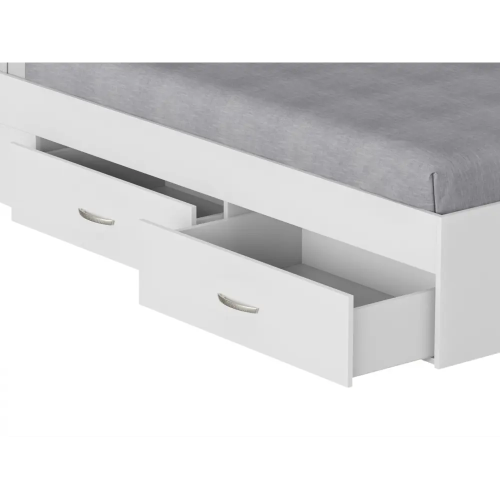 Фото 6 Кровать Правила мебели София 164x85x203.2 см ЛДСП цвет белый Фото 6 Кровать Правила мебели София 164x85x203.2 см ЛДСП цвет белый