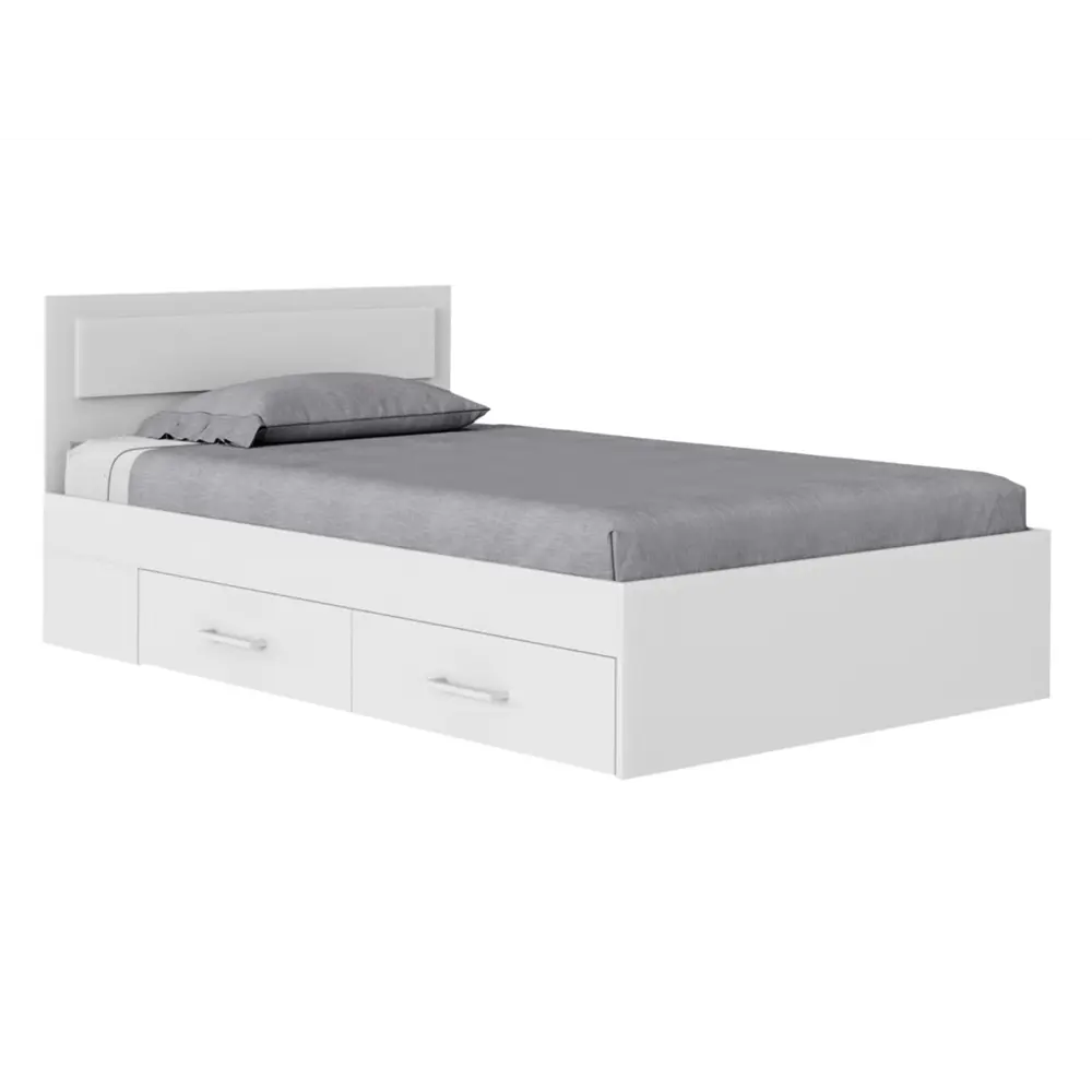 Фото Кровать Правила мебели София 164x85x203.2 см ЛДСП цвет белый Фото Кровать Правила мебели София 164x85x203.2 см ЛДСП цвет белый