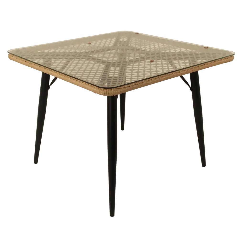 Фото 2 Стол садовый Aura 100x100x76 см сталь грано